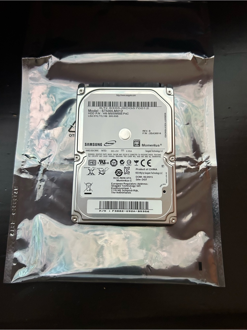 Samsung hard drive